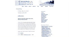 Desktop Screenshot of blog.chapellassociates.com